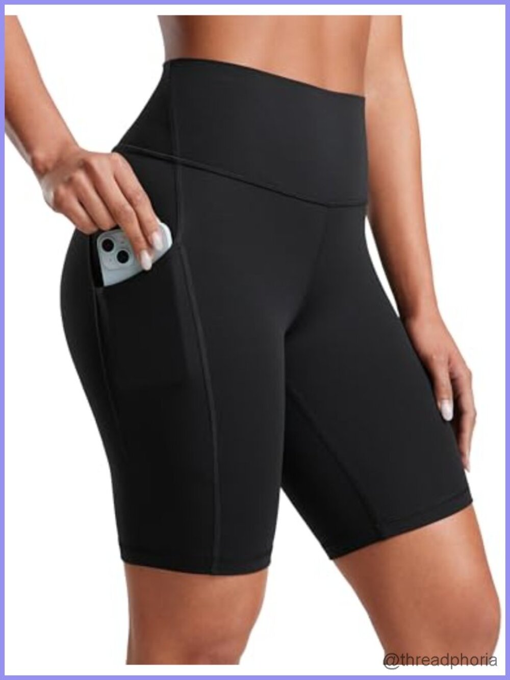 Butterluxe High Rise Biker Shorts with Pockets, 8" Inseam, Yoga Training